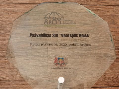 septīto gadu pēc kārtas izcīnījis statusu  ĢIMENEI DRAUDZĪGS KOMERSANTS