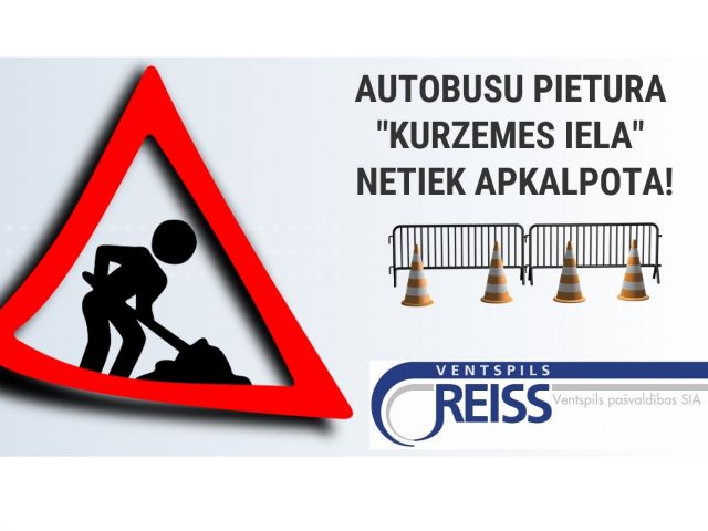 Uz laiku būs slēgtas pietura "Kurzemes iela" (abos virzienos)