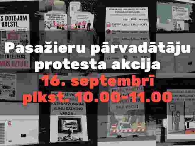 Pasažieru pārvadātāju protesta akcijas laikā 16. septembrī stundu nekursēs reģionālo maršrutu autobusi