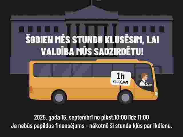 Viena stunda bez sabiedriskā transporta