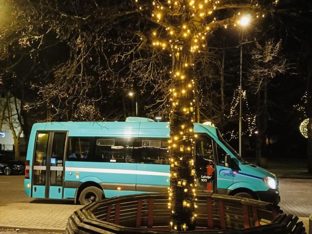 Svētku izmaiņas Ventspils sabiedriskā transporta maršrutos